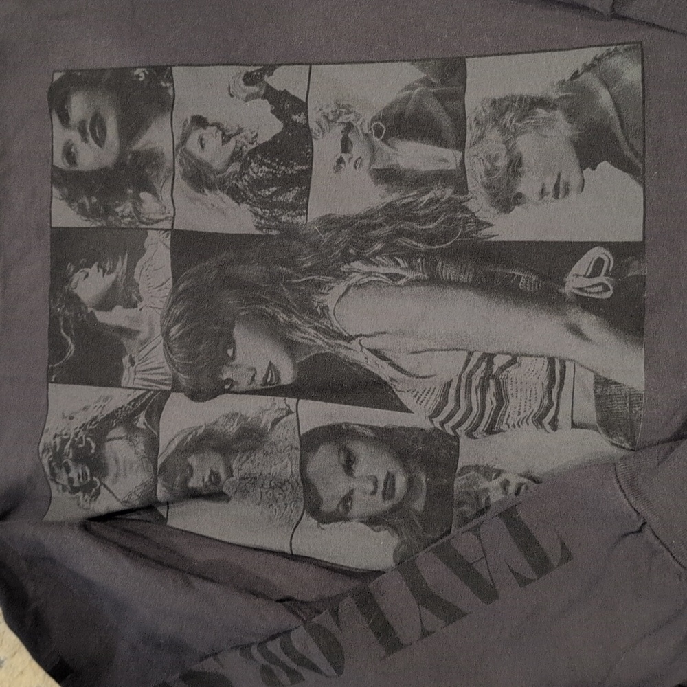 Official Taylor Swift The Eras Tour Black Long Sleeve Crew Neck Shirt - Picture 5 of 7